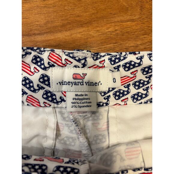 Vineyard vines red white and blue women’s shorts size 0 style 2H2026 - Picture 3 of 7